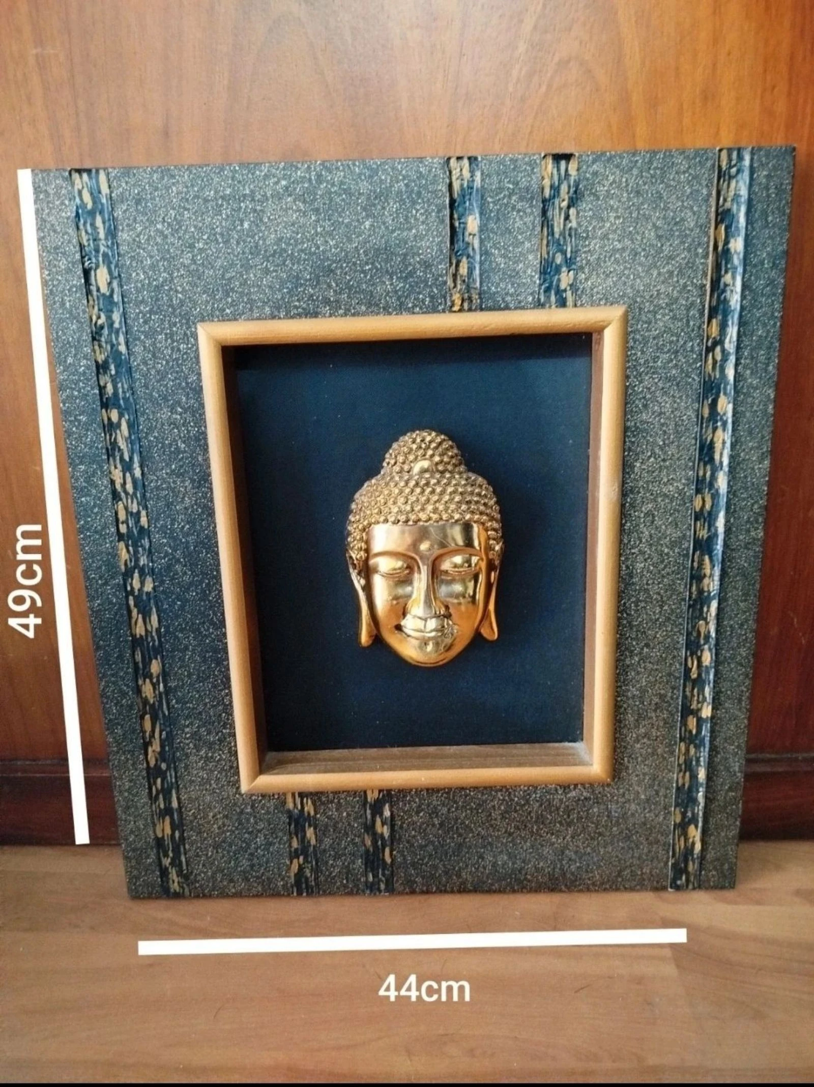 Decorative frame with embossed Buddha mask – photo 3